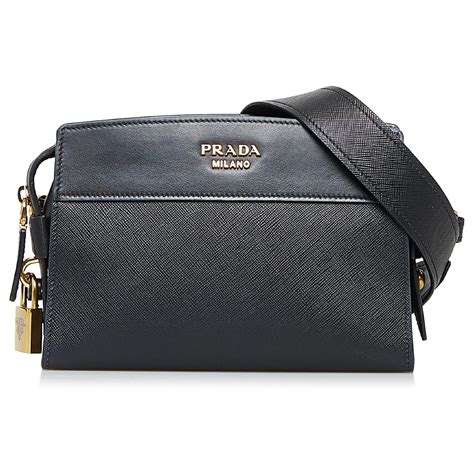 prada borsa esplanade|Esplanade leather handbag Prada Black in Leather .